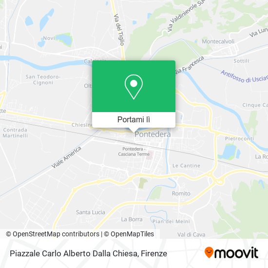 Mappa Piazzale Carlo Alberto Dalla Chiesa