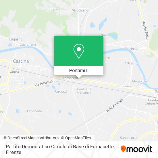 Mappa Partito Democratico Circolo di Base di Fornacette