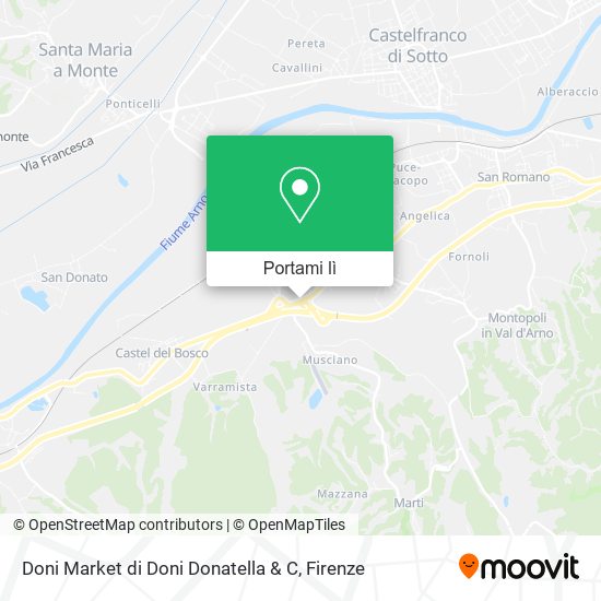 Mappa Doni Market di Doni Donatella & C