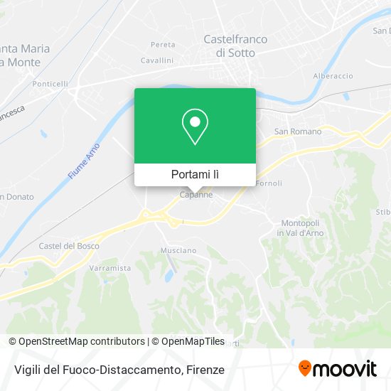 Mappa Vigili del Fuoco-Distaccamento