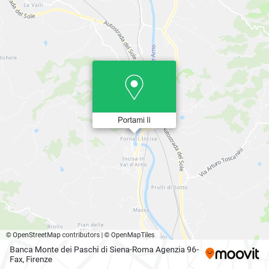 Mappa Banca Monte dei Paschi di Siena-Roma Agenzia 96-Fax