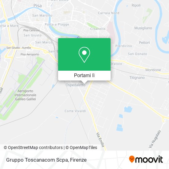Mappa Gruppo Toscanacom Scpa