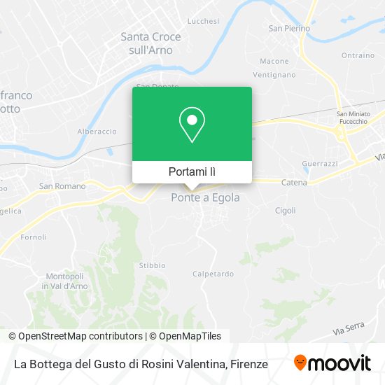 Mappa La Bottega del Gusto di Rosini Valentina
