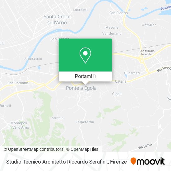Mappa Studio Tecnico Architetto Riccardo Serafini.
