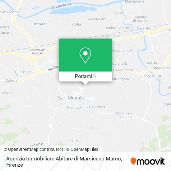 Mappa Agenzia Immobiliare Abitare di Marsicano Marco