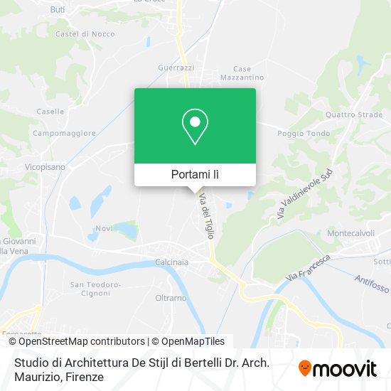 Mappa Studio di Architettura De Stijl di Bertelli Dr. Arch. Maurizio