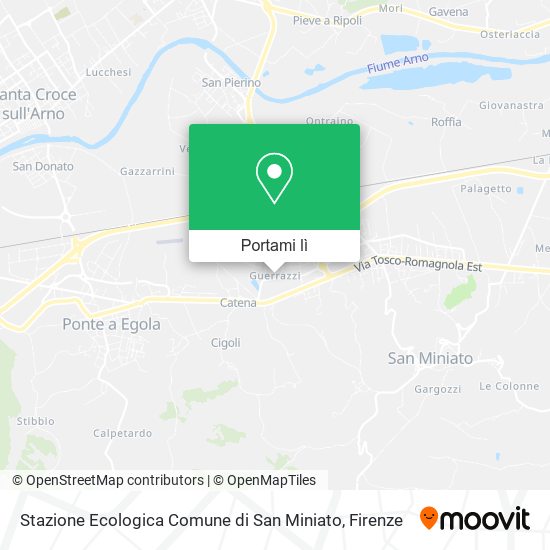 Mappa Stazione Ecologica Comune di San Miniato