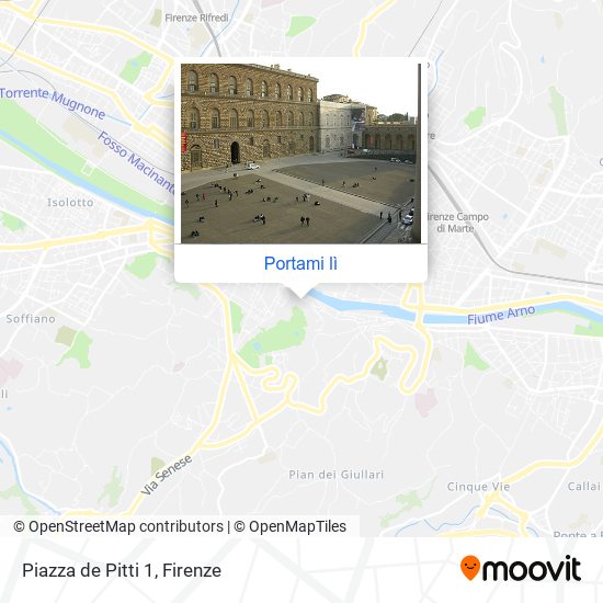 Mappa Piazza de  Pitti  1