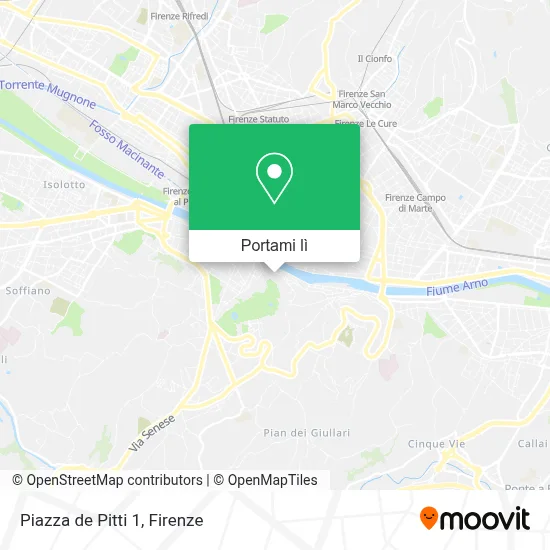 Mappa Piazza de  Pitti  1