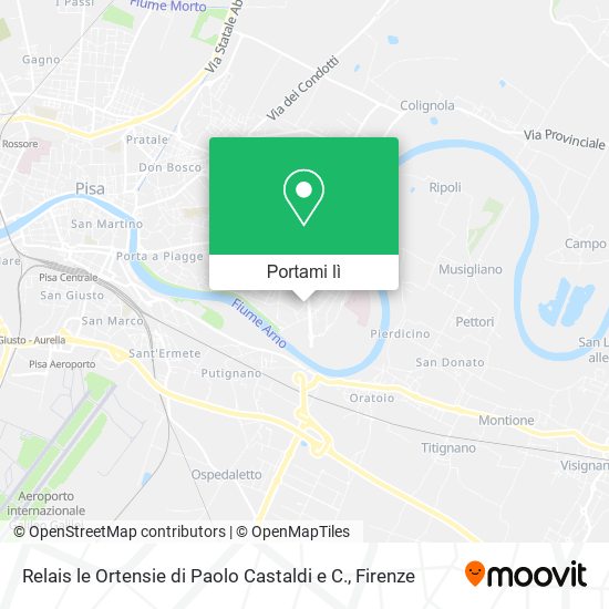 Mappa Relais le Ortensie di Paolo Castaldi e C.