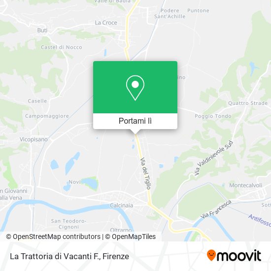 Mappa La Trattoria di Vacanti F.