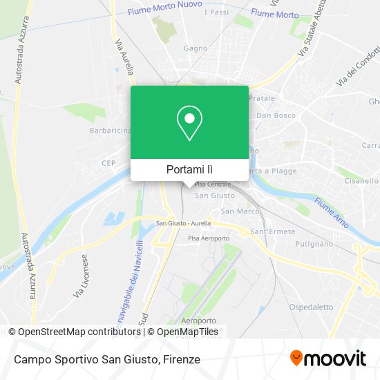 Mappa Campo Sportivo San Giusto