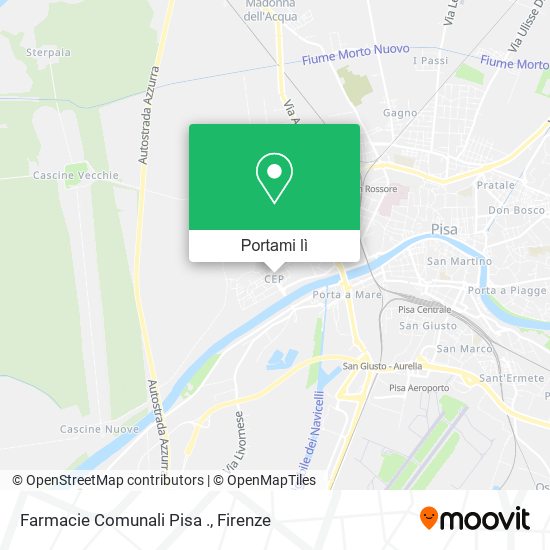 Mappa Farmacie Comunali Pisa .