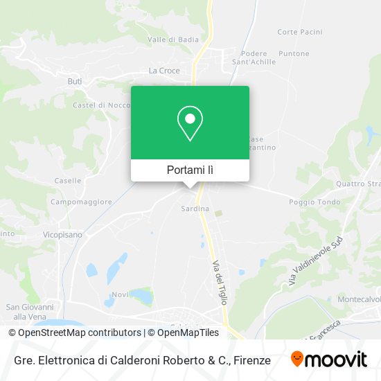 Mappa Gre. Elettronica di Calderoni Roberto & C.