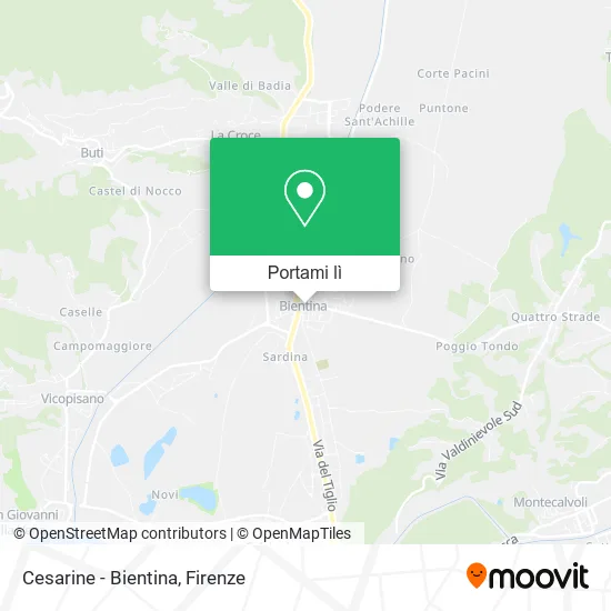 Mappa Cesarine - Bientina