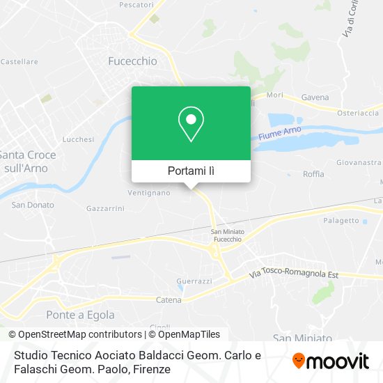 Mappa Studio Tecnico Aociato Baldacci Geom. Carlo e Falaschi Geom. Paolo