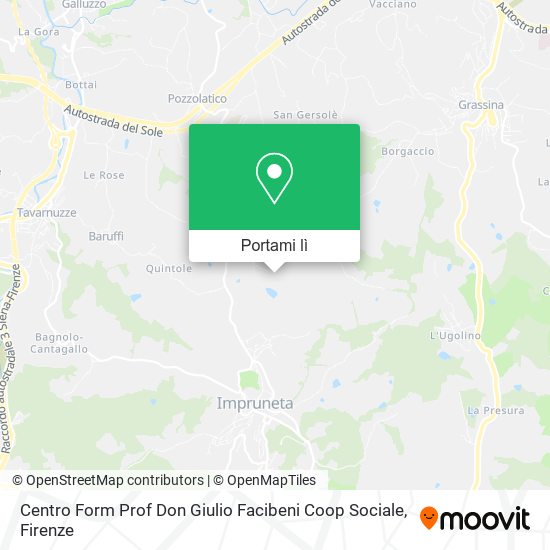 Mappa Centro Form Prof Don Giulio Facibeni Coop Sociale