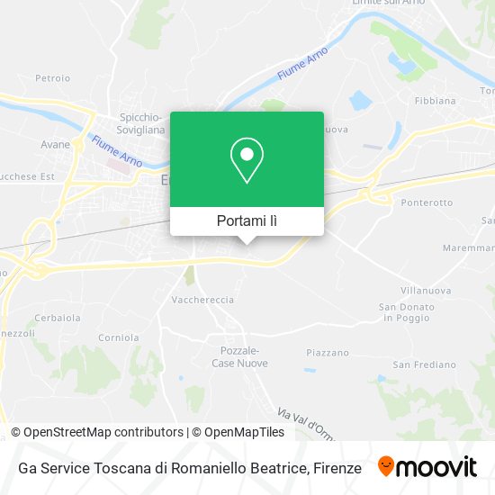 Mappa Ga Service Toscana di Romaniello Beatrice
