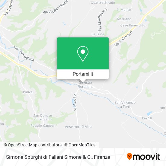 Mappa Simone Spurghi di Fallani Simone & C.