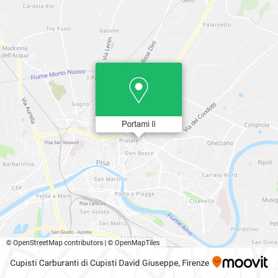 Mappa Cupisti Carburanti di Cupisti David Giuseppe