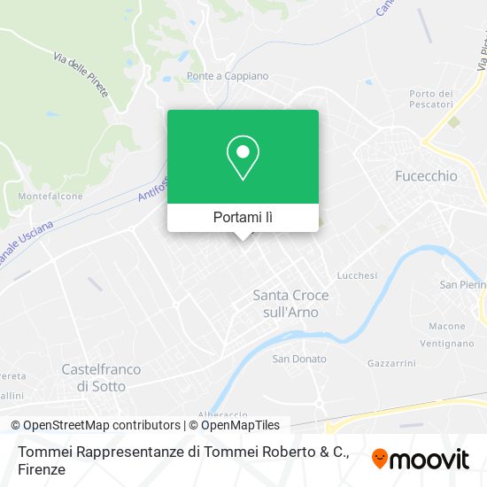 Mappa Tommei Rappresentanze di Tommei Roberto & C.