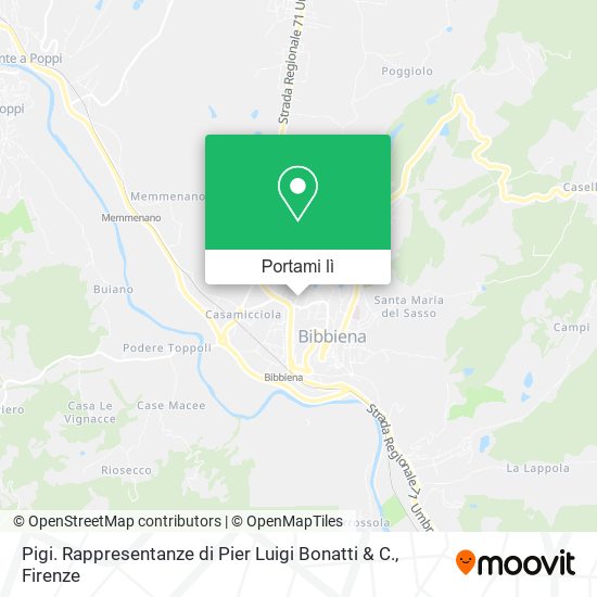 Mappa Pigi. Rappresentanze di Pier Luigi Bonatti & C.