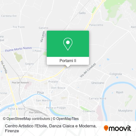 Mappa Centro Artistico l'Etoile, Danza Claica e Moderna
