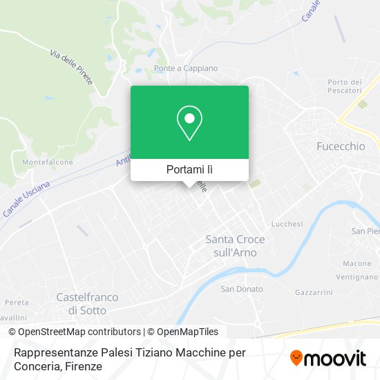 Mappa Rappresentanze Palesi Tiziano Macchine per Conceria