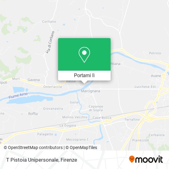 Mappa T Pistoia Unipersonale