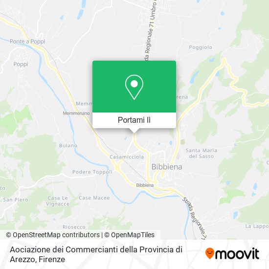 Mappa Aociazione dei Commercianti della Provincia di Arezzo