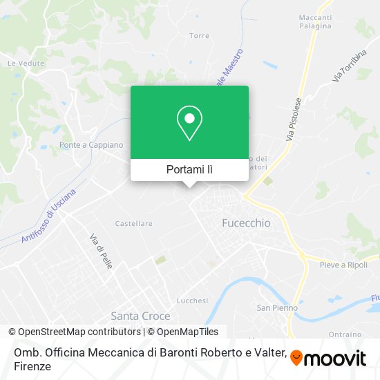 Mappa Omb. Officina Meccanica di Baronti Roberto e Valter
