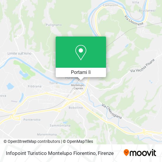 Mappa Infopoint Turistico Montelupo Fiorentino