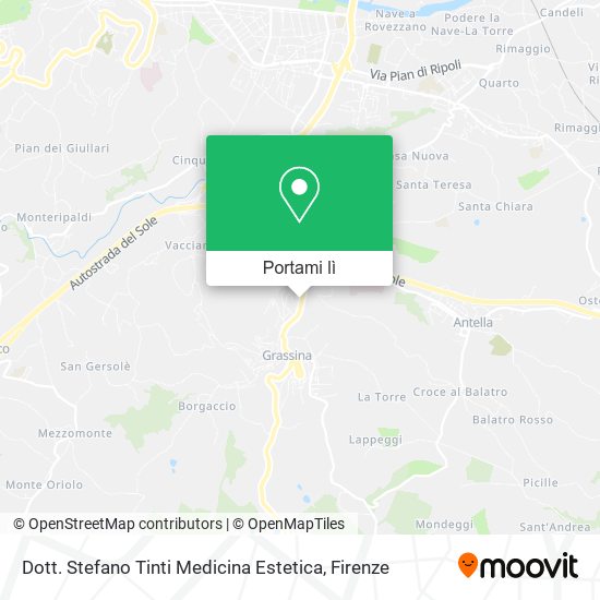Mappa Dott. Stefano Tinti Medicina Estetica