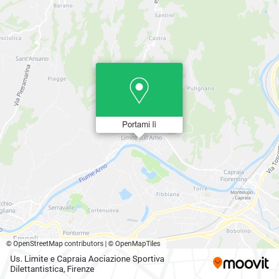 Mappa Us. Limite e Capraia Aociazione Sportiva Dilettantistica