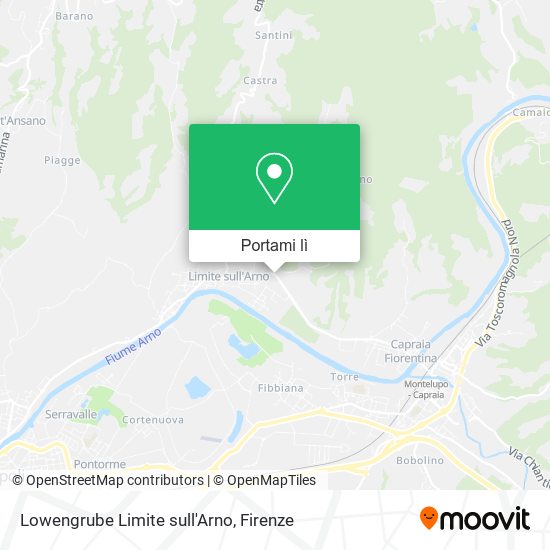 Mappa Lowengrube Limite sull'Arno