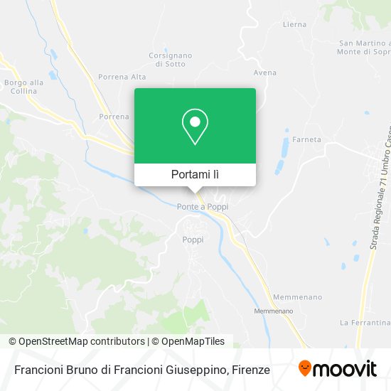 Mappa Francioni Bruno di Francioni Giuseppino