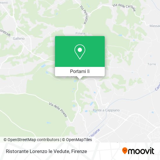 Mappa Ristorante Lorenzo le Vedute