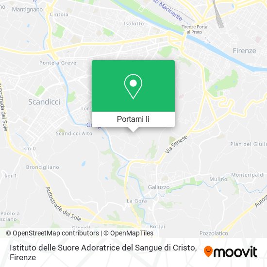 Mappa Istituto delle Suore Adoratrice del Sangue di Cristo