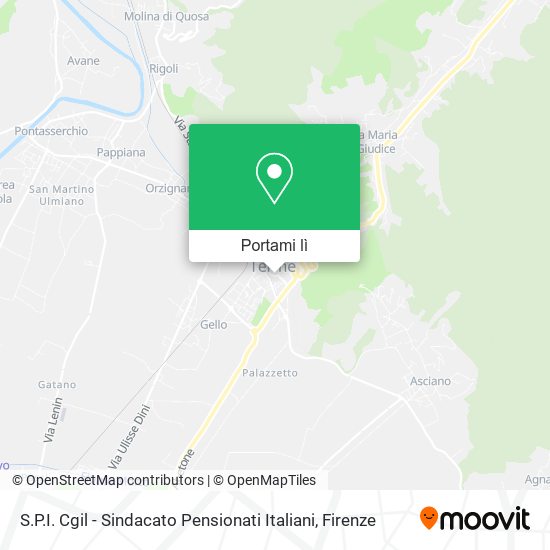 Mappa S.P.I. Cgil - Sindacato Pensionati Italiani