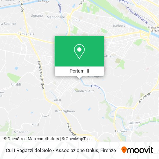 Mappa Cui I Ragazzi del Sole - Associazione Onlus