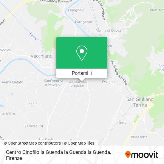 Mappa Centro Cinofilo la Guenda la Guenda la Guenda