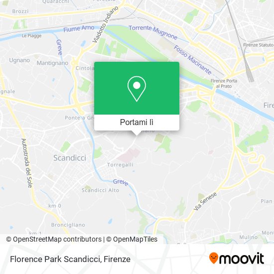 Mappa Florence Park Scandicci