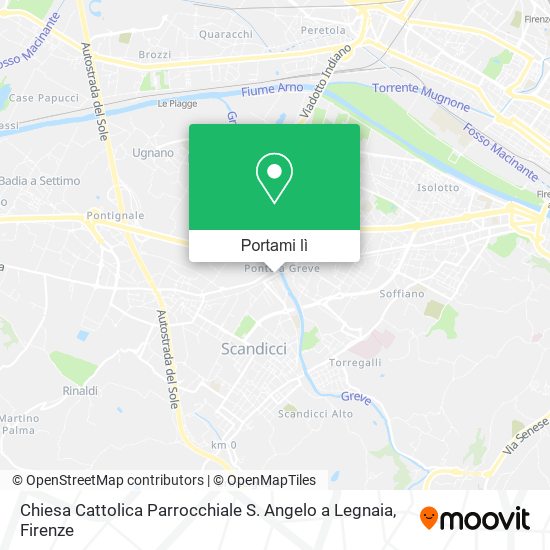 Mappa Chiesa Cattolica Parrocchiale S. Angelo a Legnaia