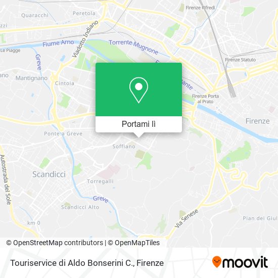 Mappa Touriservice di Aldo Bonserini C.