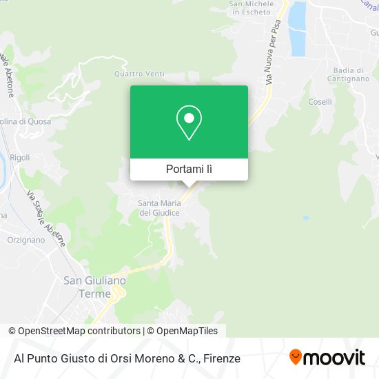 Mappa Al Punto Giusto di Orsi Moreno & C.