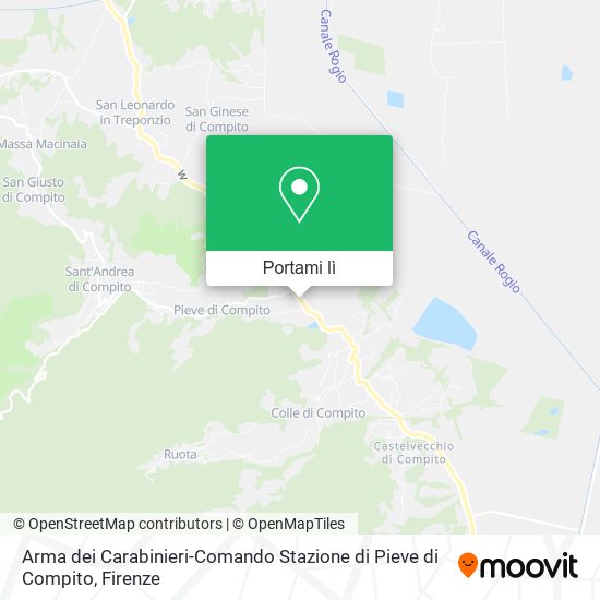 Mappa Arma dei Carabinieri-Comando Stazione di Pieve di Compito