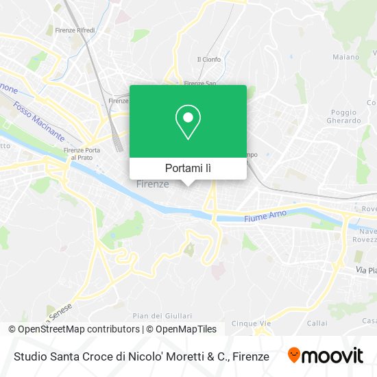 Mappa Studio Santa Croce di Nicolo' Moretti & C.