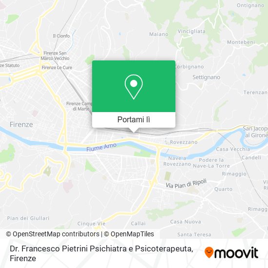 Mappa Dr. Francesco Pietrini Psichiatra e Psicoterapeuta
