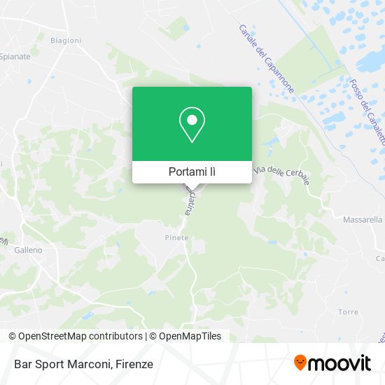 Mappa Bar Sport Marconi