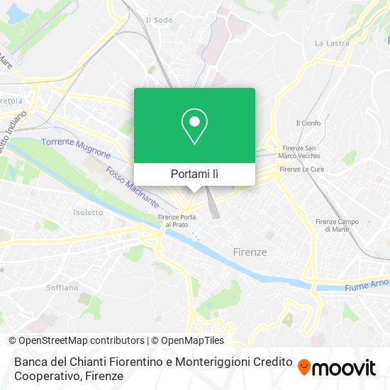Mappa Banca del Chianti Fiorentino e Monteriggioni Credito Cooperativo